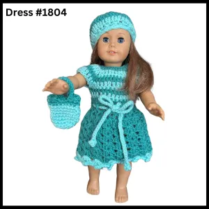 18 Inch Doll Crocheted Dress Set #1804