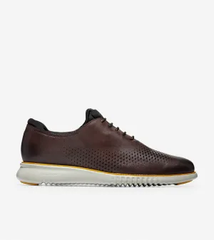 2.ZERØGRAND Lined Laser Wingtip Oxford