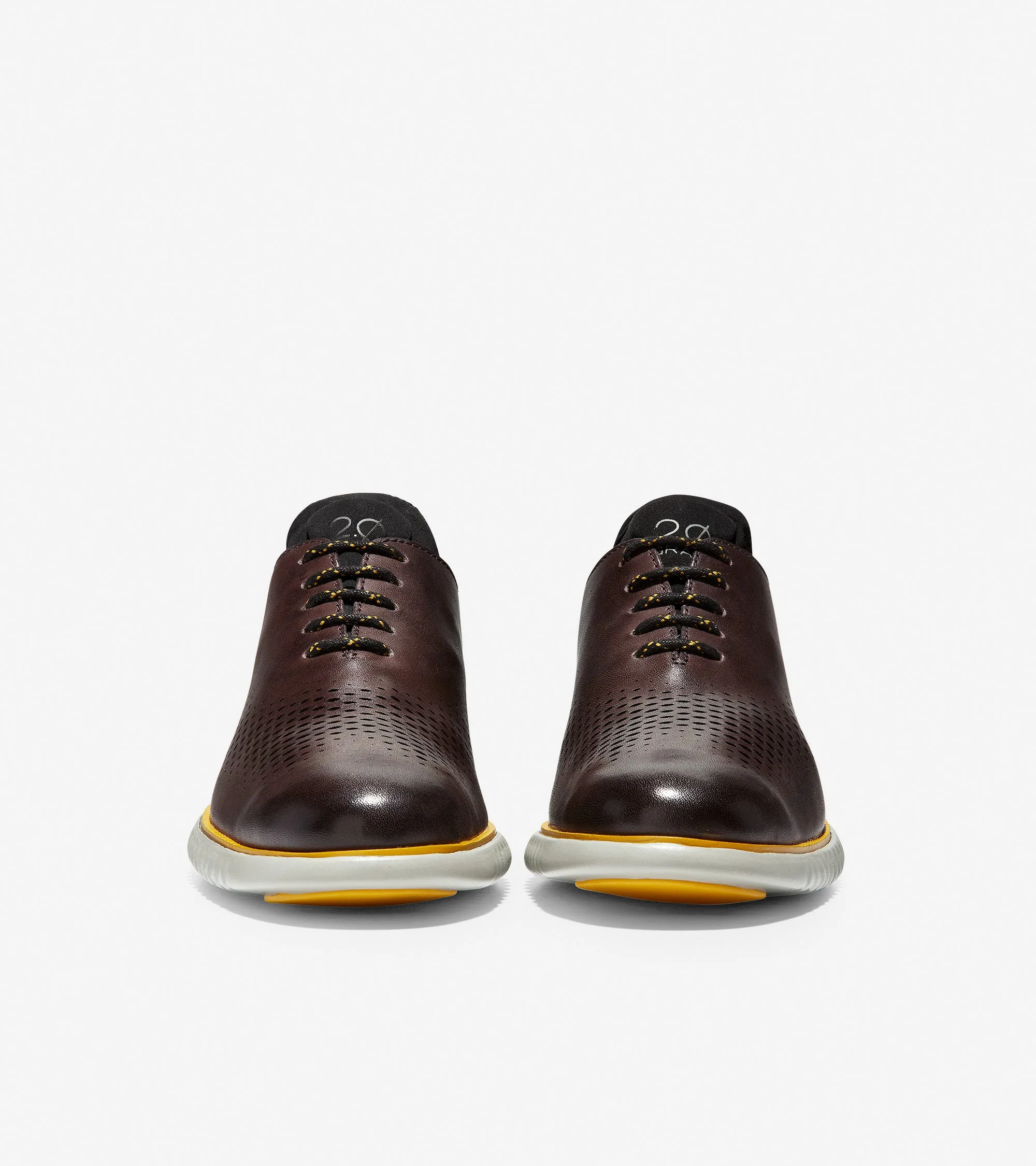 2.ZERØGRAND Lined Laser Wingtip Oxford