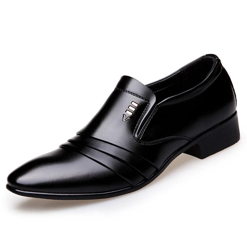 Achieve a classic and timeless look with these business dress shoes, embodying a touch of sophistication reminiscent of classic dad shoes.