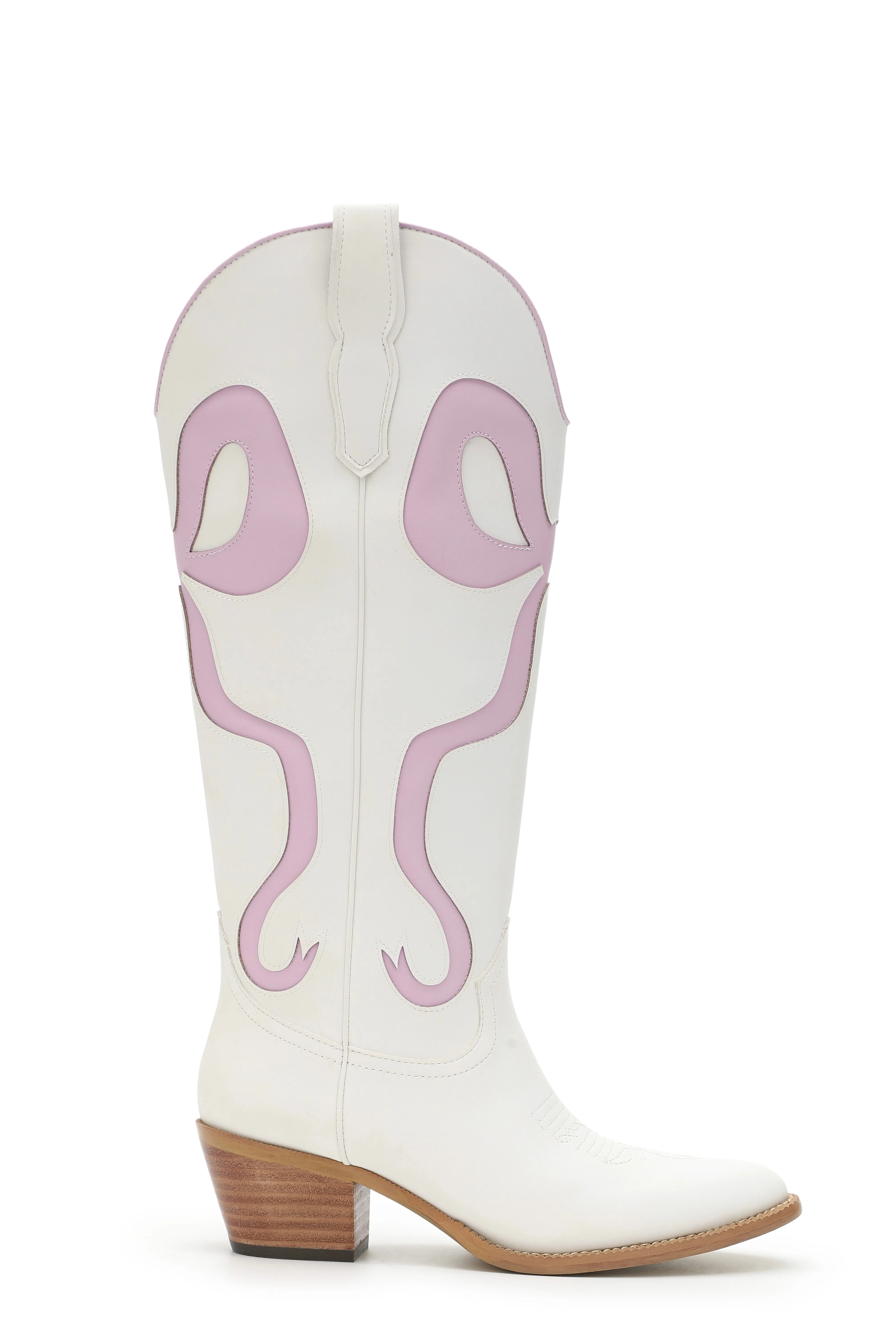Addison Boots - White & Pink