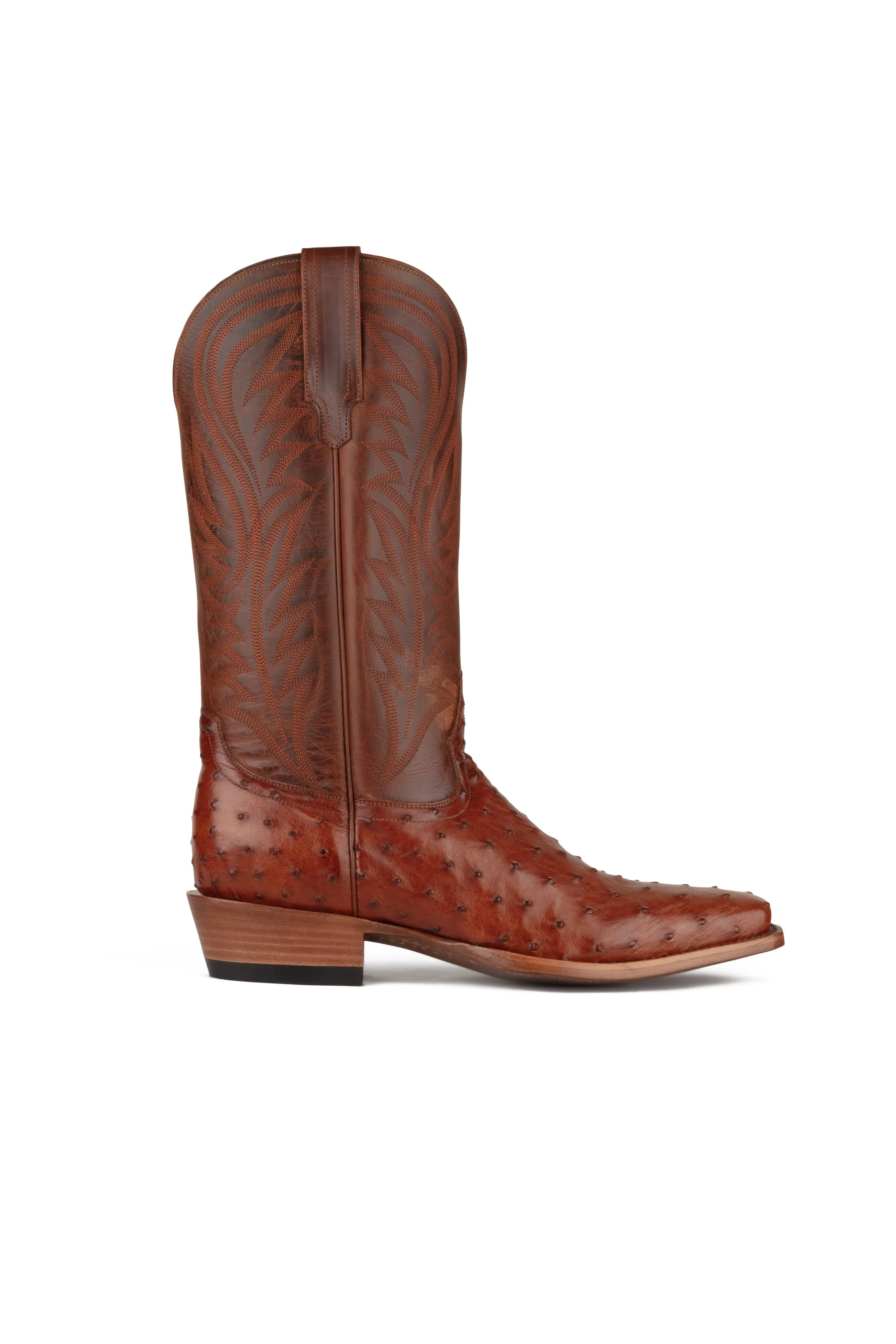 Allens Brand - Brady Full Quill Ostrich - Cutter Toe - Pecan