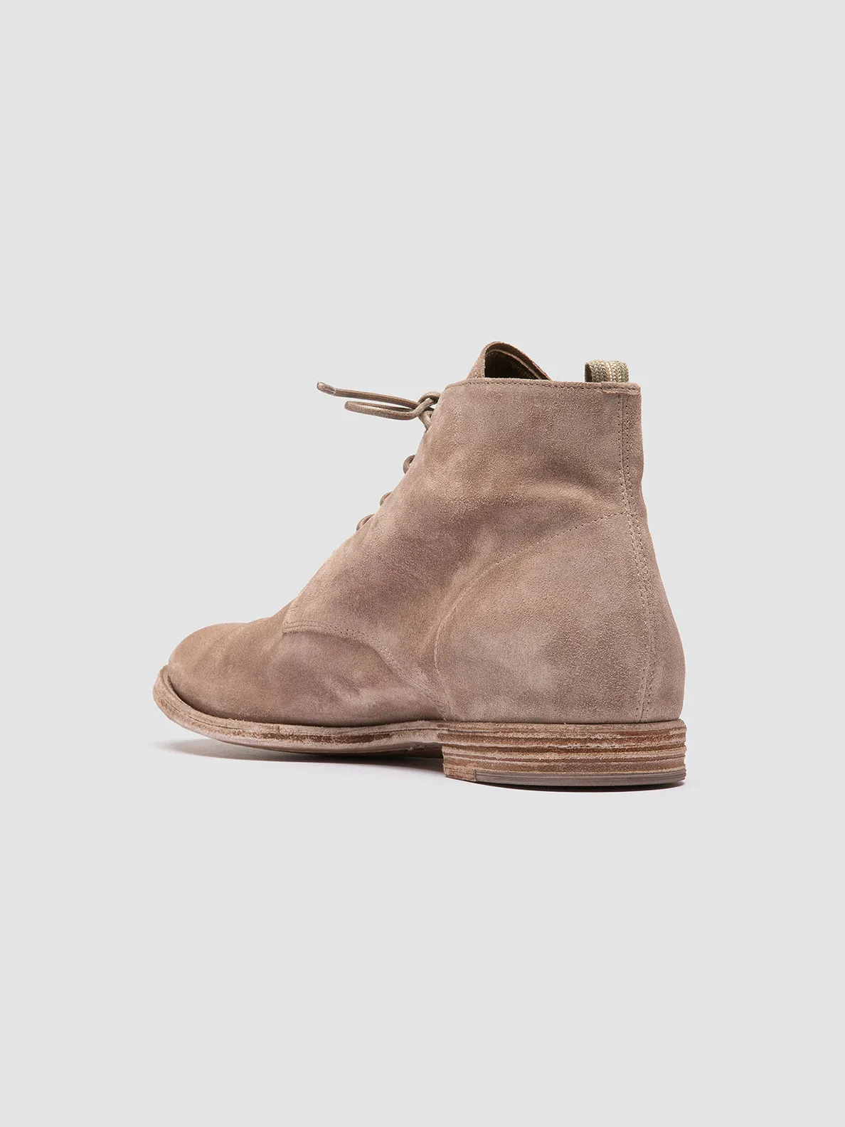 ARCHIVE 513 - Beige Suede Lace-up Boots