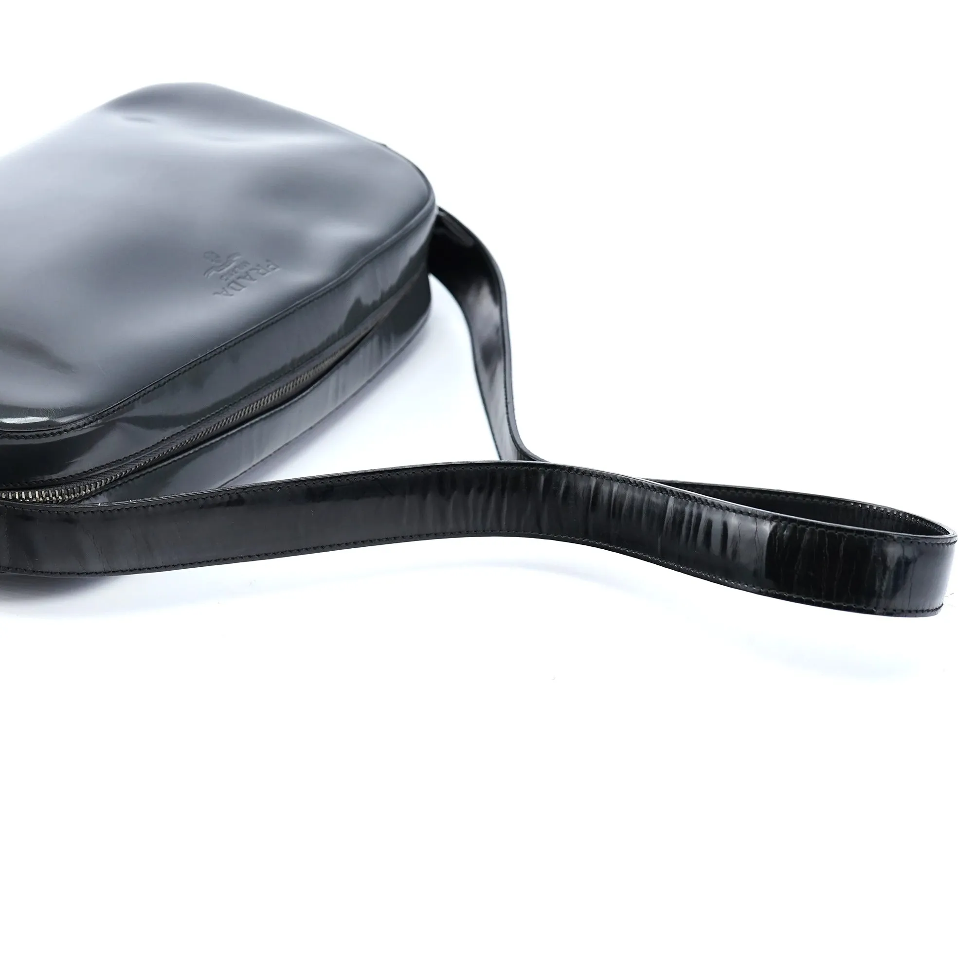 B7446 Anthracite Spazzolato Swivel Shoulder Bag