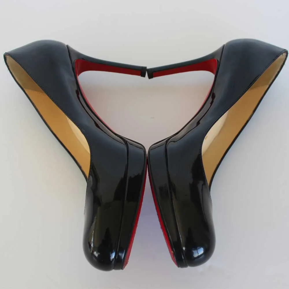 Beige & Black New Simple Pumps