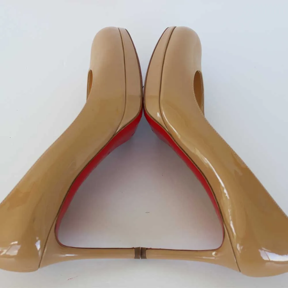 Beige & Black New Simple Pumps