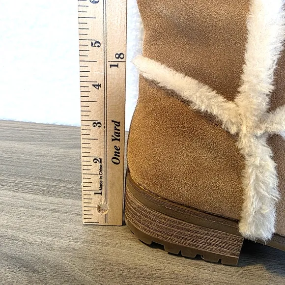 Bjorndal Allison Camel Tan Suede Knee-High Boots Size 11