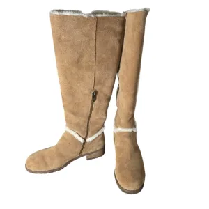 Bjorndal Allison Camel Tan Suede Knee-High Boots Size 11