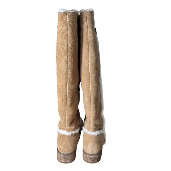 Bjorndal Allison Camel Tan Suede Knee-High Boots Size 11