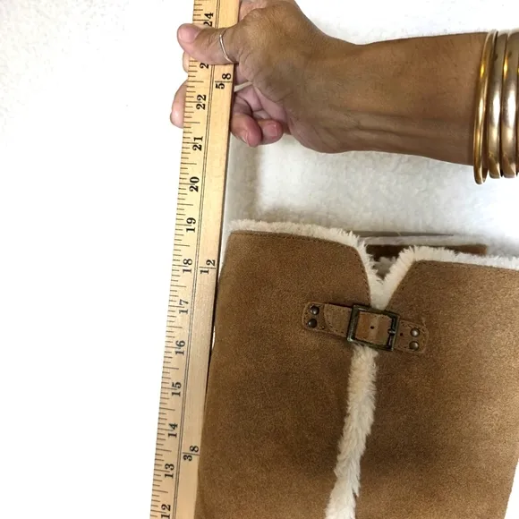 Bjorndal Allison Camel Tan Suede Knee-High Boots Size 11