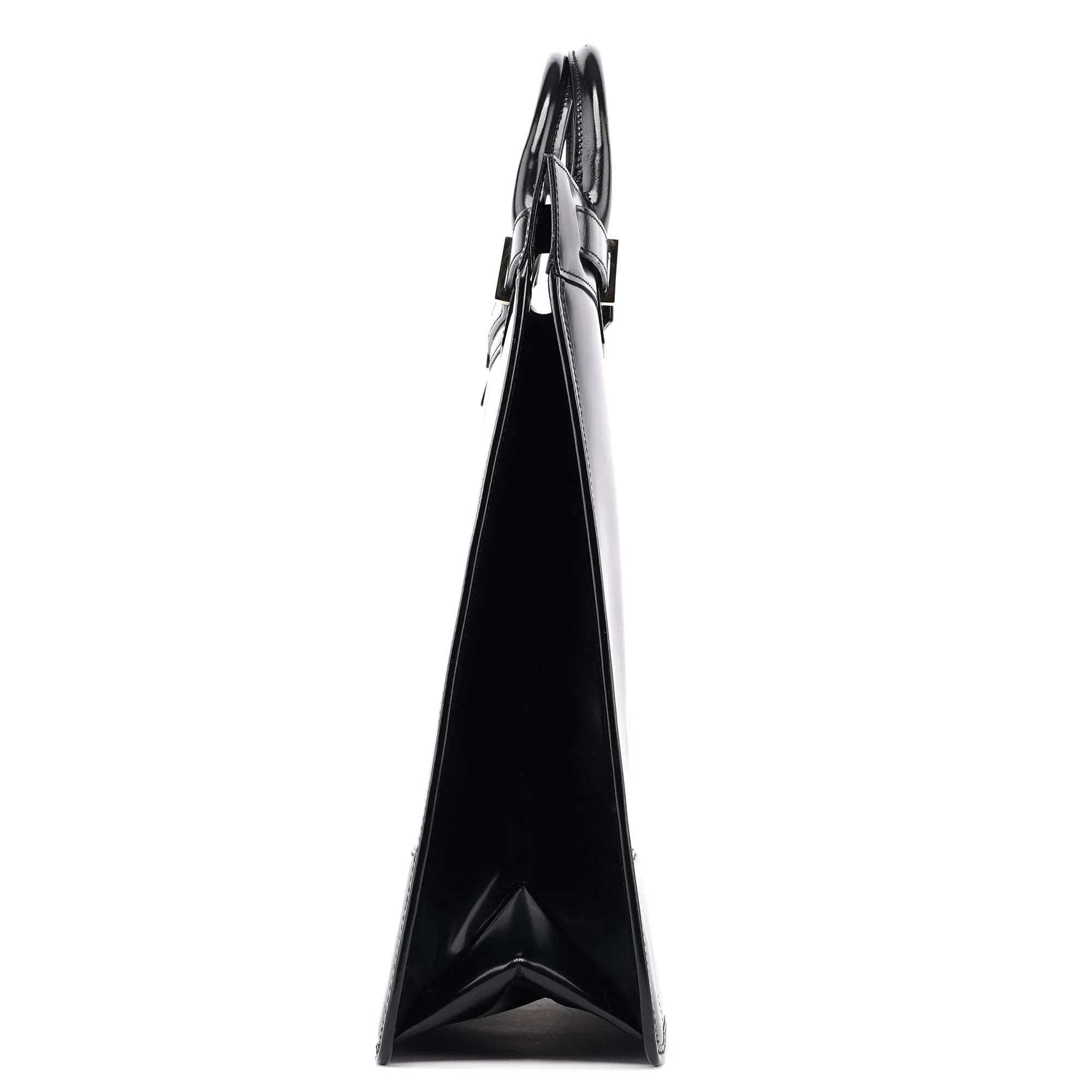 Black Patent Leather Tote