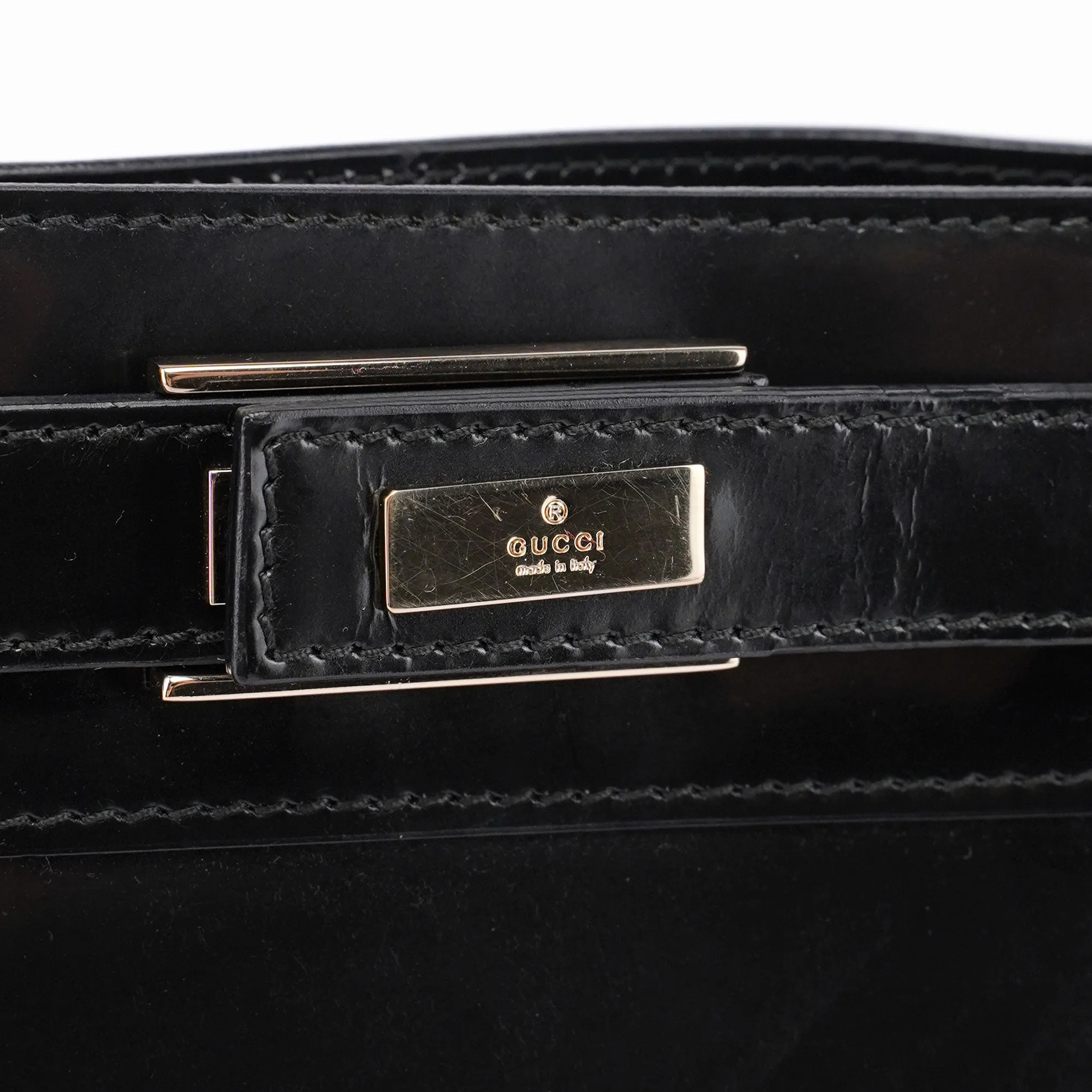 Black Patent Leather Tote