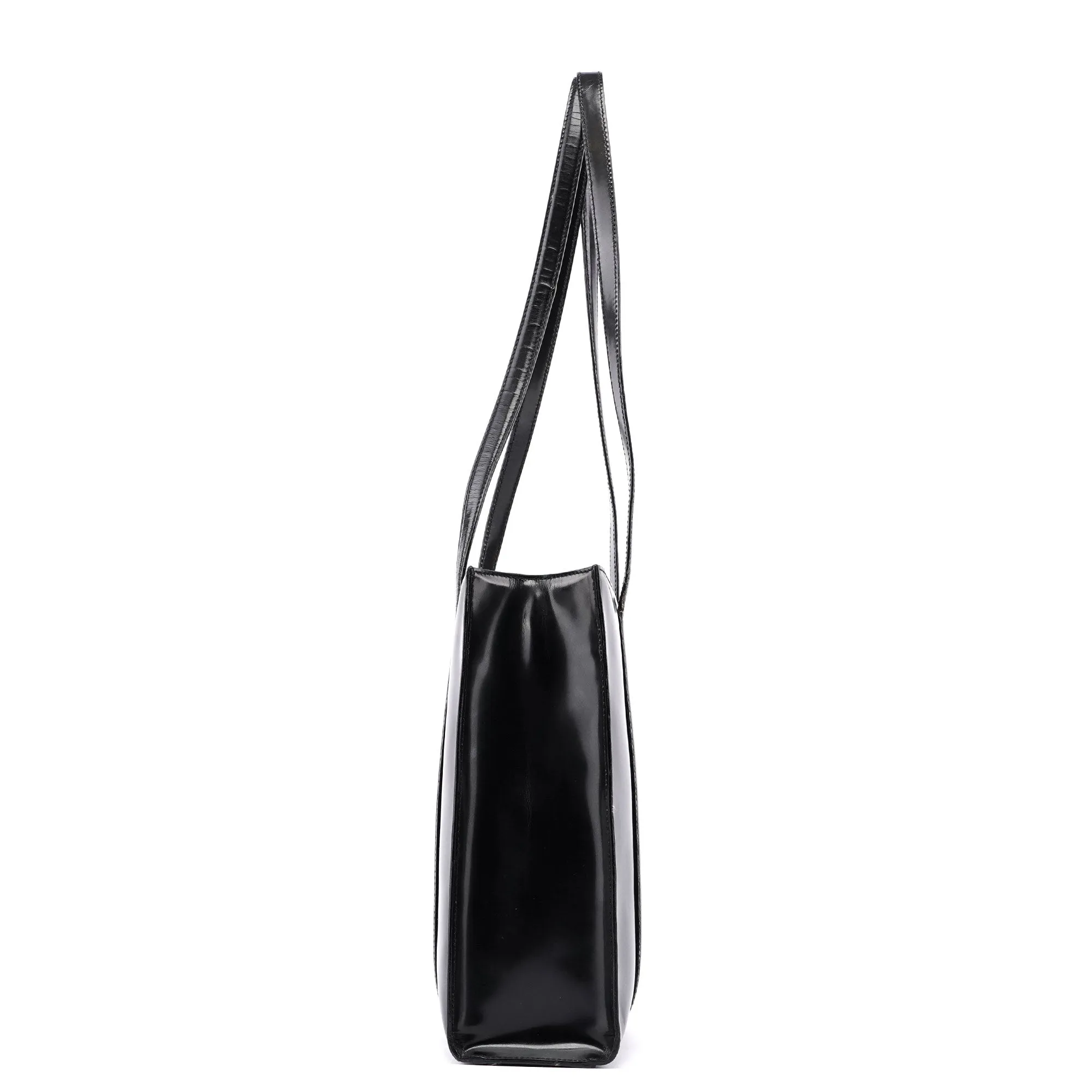 Black Spazzolato Tote