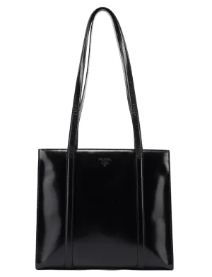 Black Spazzolato Tote
