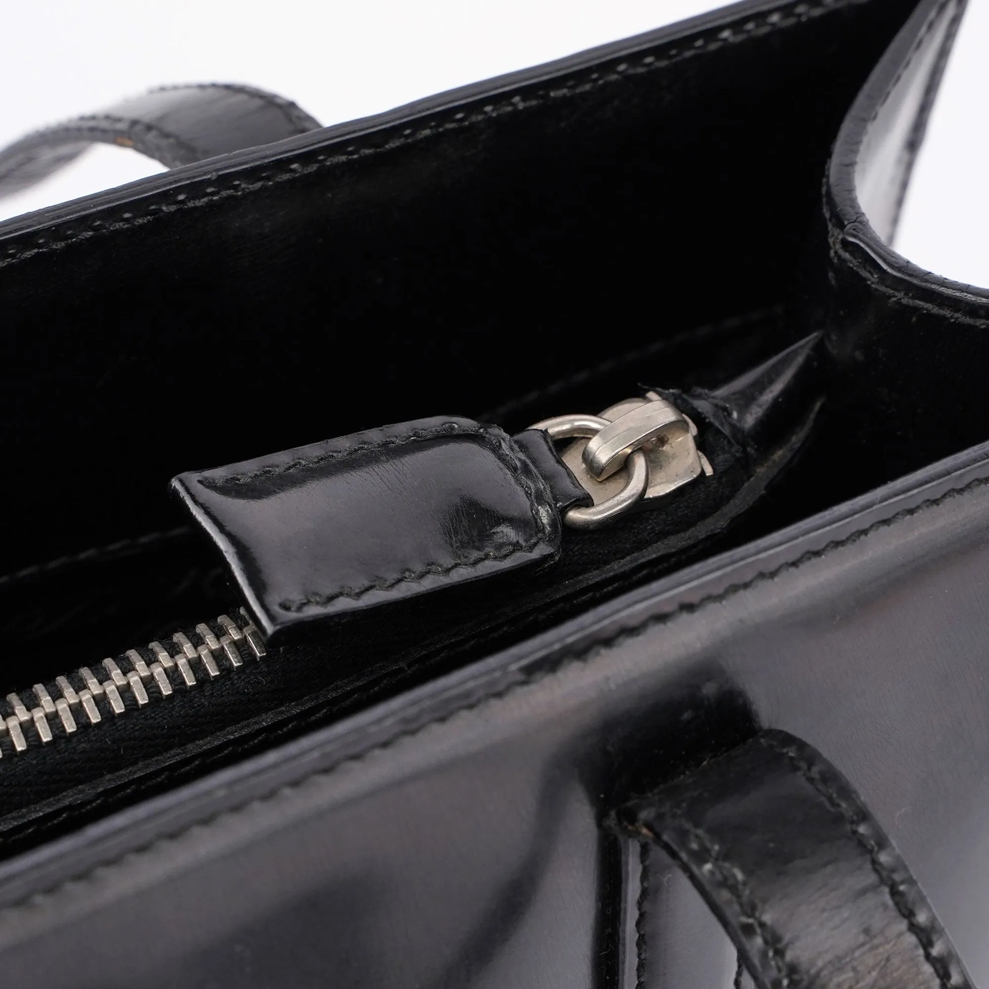 Black Spazzolato Tote