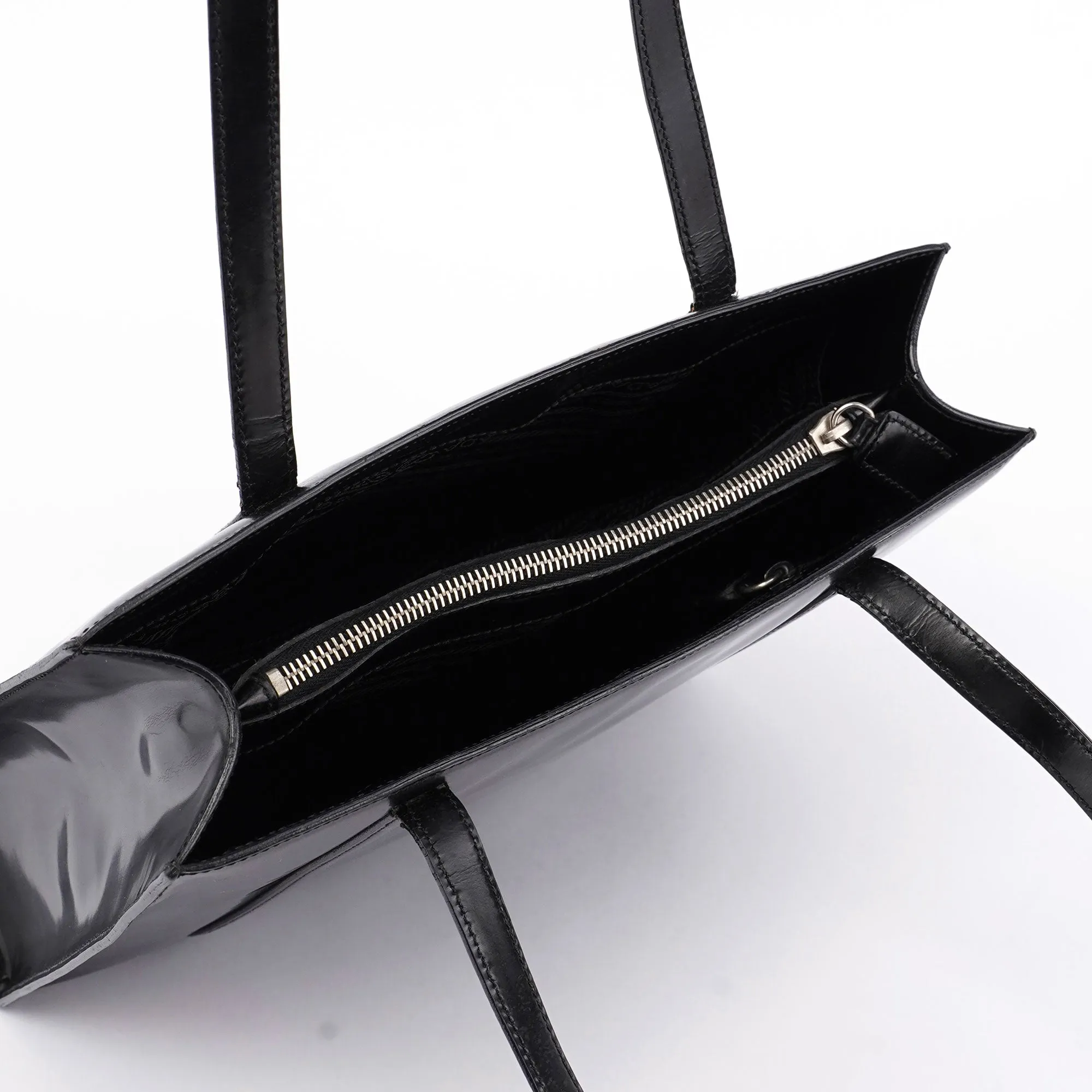 Black Spazzolato Tote