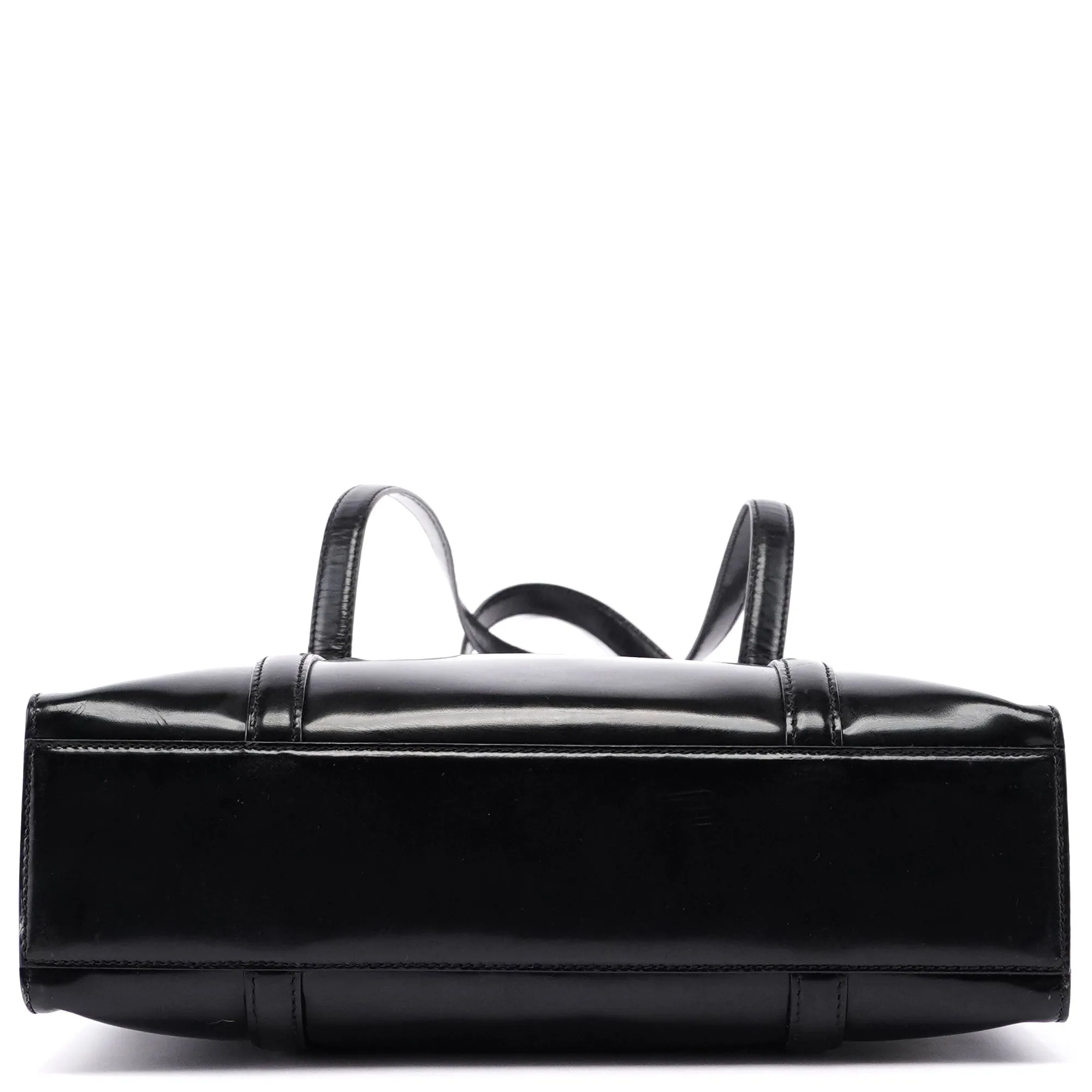 Black Spazzolato Tote