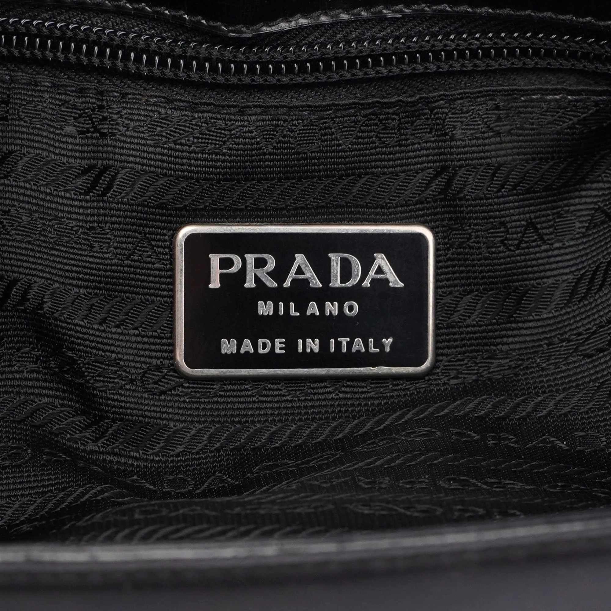 Black Spazzolato Tote