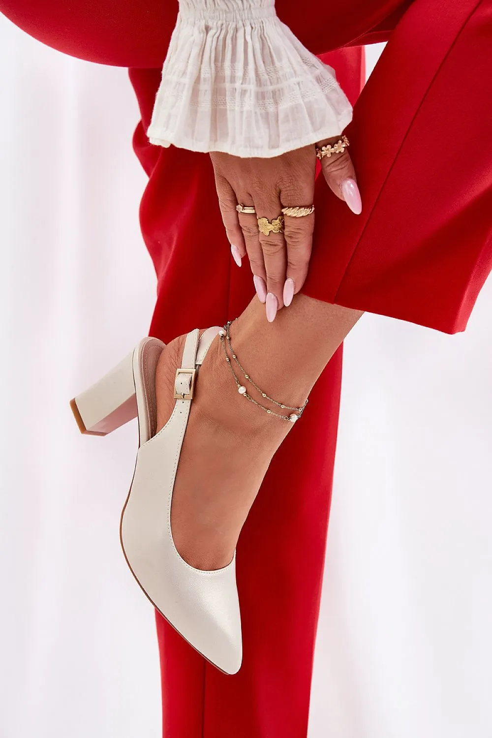 Block heel pumps Step in style