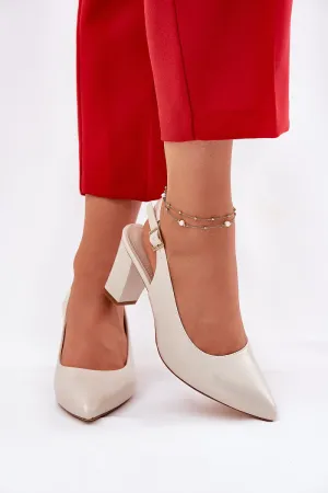 Block heel pumps Step in style
