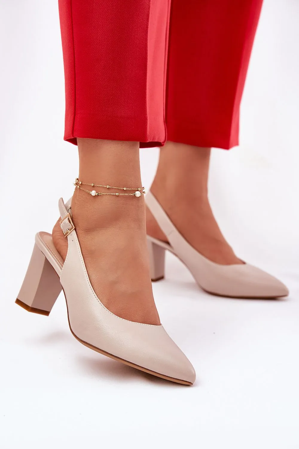 Block heel pumps Step in style
