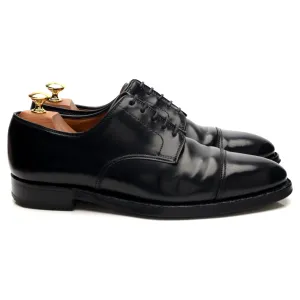 'Bradford' Black Cordovan Leather Derby UK 8.5 E