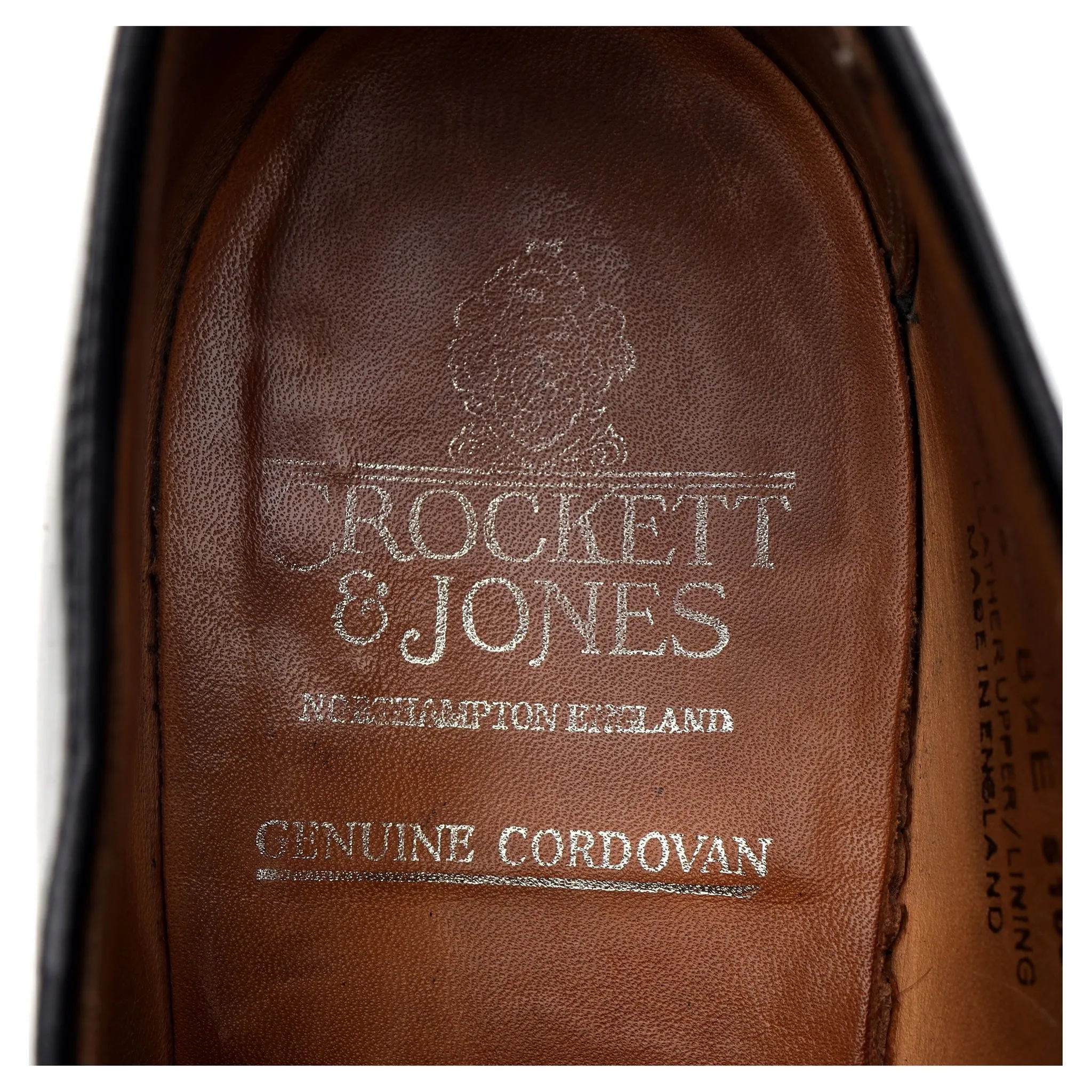 'Bradford' Black Cordovan Leather Derby UK 8.5 E
