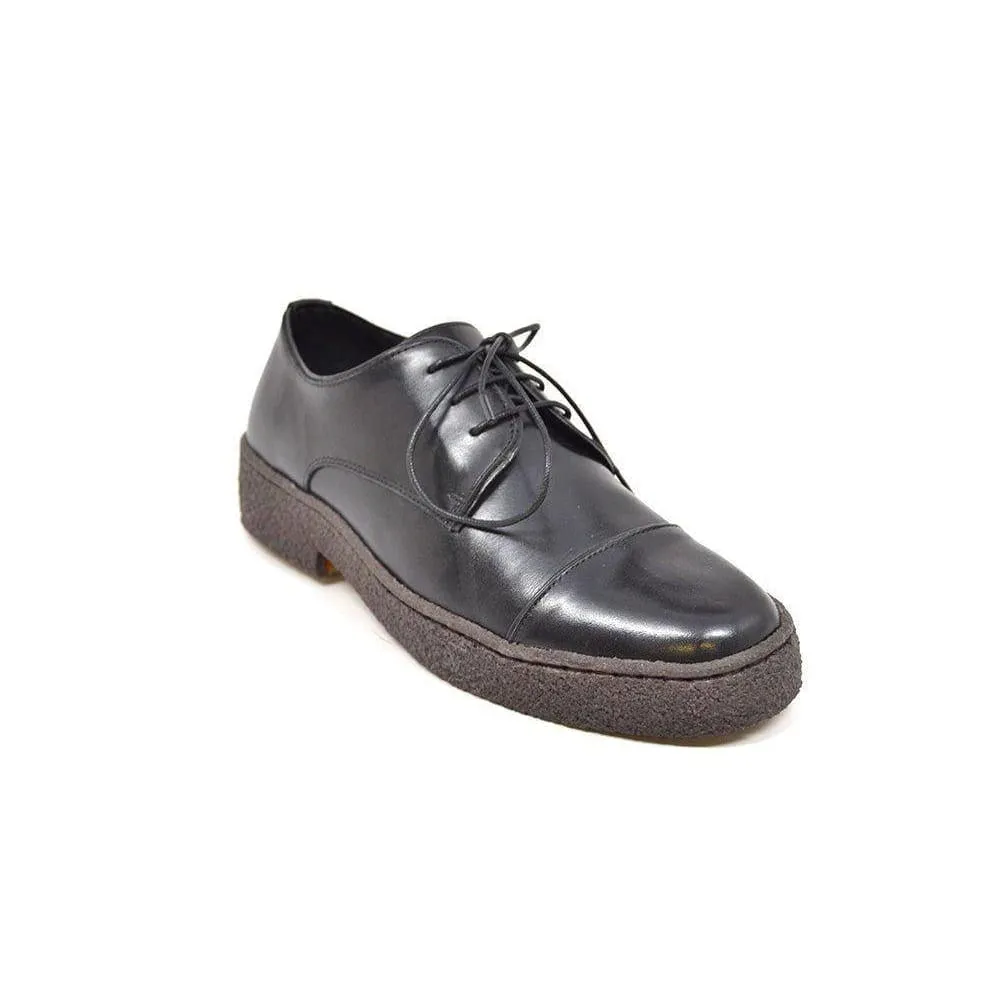 British Walkers Playboy Low Top Cap Toe Men's Black Leather and Suede Ankle Boots