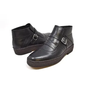 British Walkers Playboy Manhattan Wingtips Men's Leather High Tops Ankle Boots