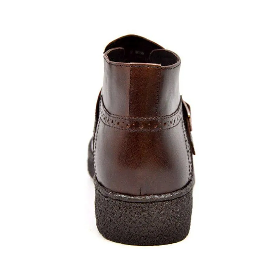 British Walkers Playboy Manhattan Wingtips Men's Leather High Tops Ankle Boots