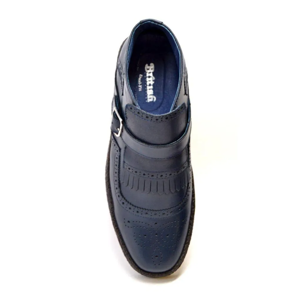 British Walkers Playboy Manhattan Wingtips Men's Leather High Tops Ankle Boots