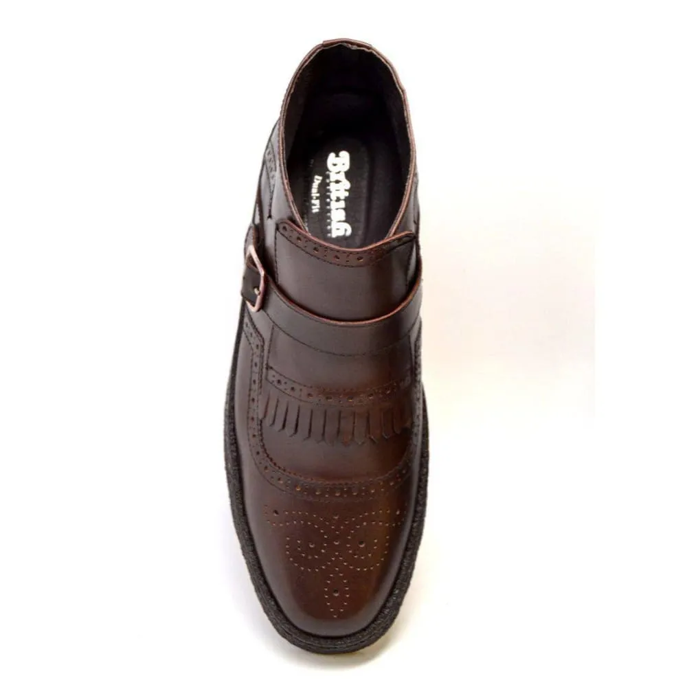 British Walkers Playboy Manhattan Wingtips Men's Leather High Tops Ankle Boots