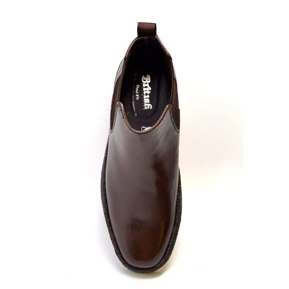 British Walkers Playboy Original Soho Men's Slip On Leather Chelsea Boots