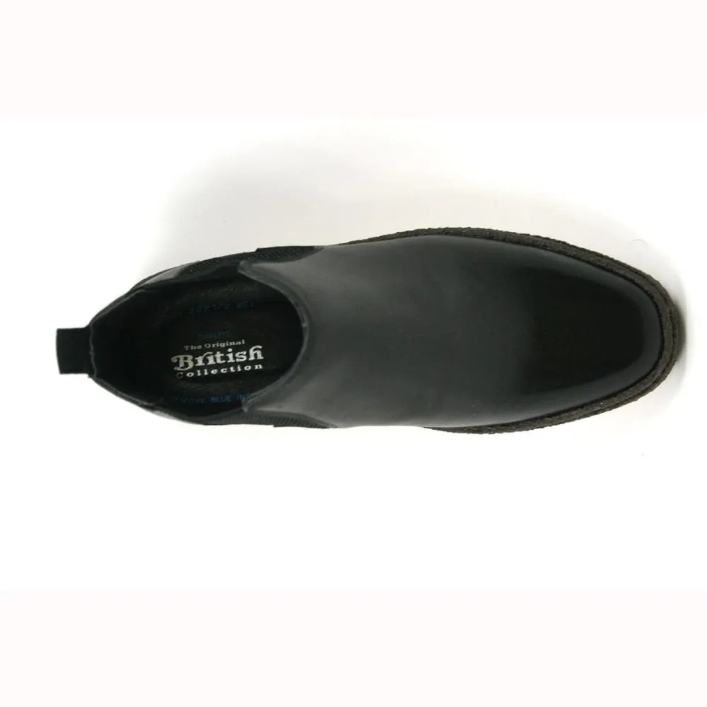 British Walkers Playboy Original Soho Men's Slip On Leather Chelsea Boots