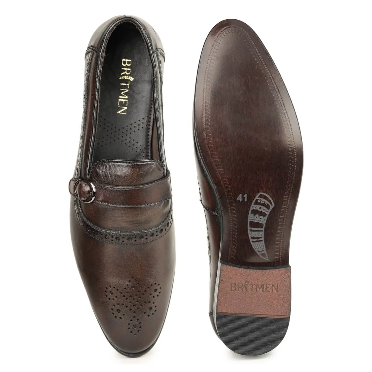 Britmen Wingtip Perforated Brogue Shoes 3335
