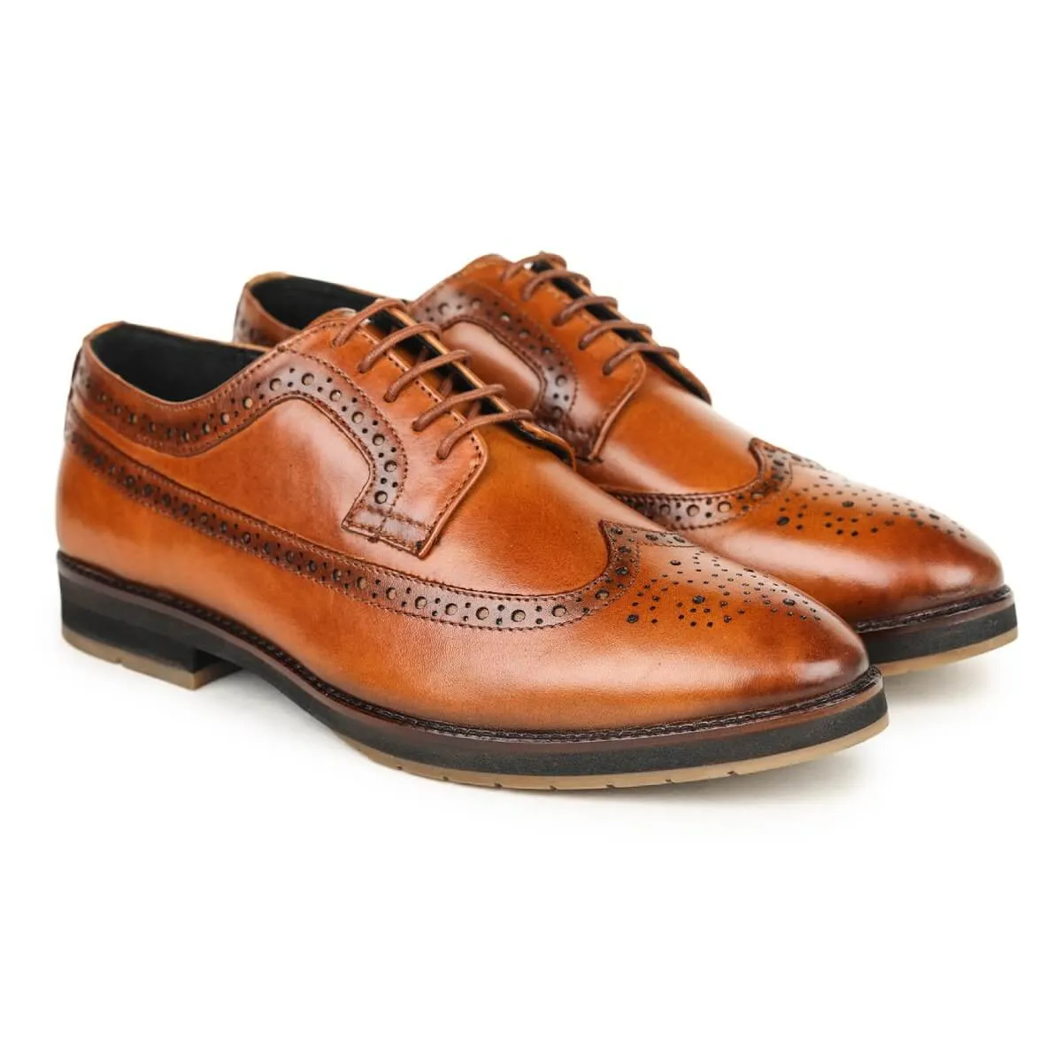 Britmen Wingtip Perforated Brogue Shoes 3335