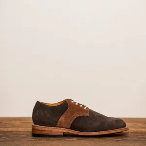 Brown 2-tone Suede Saddle