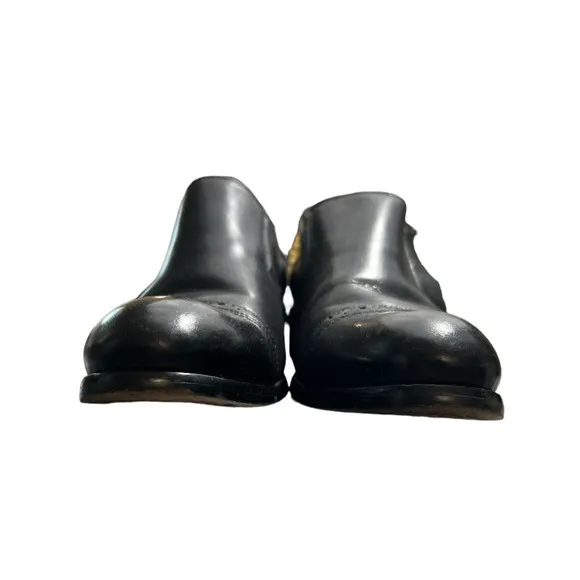 Carrucci Men's Black Leather‎ Pointed Toe Loafer Size 9.5