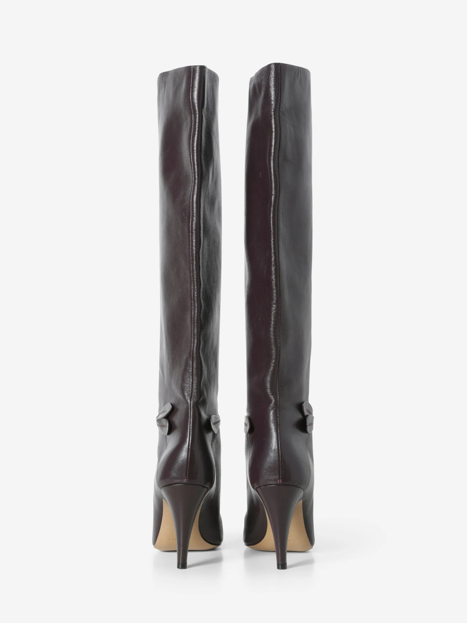 CÉLINE LEATHER KNEE-HIGH BOOTS