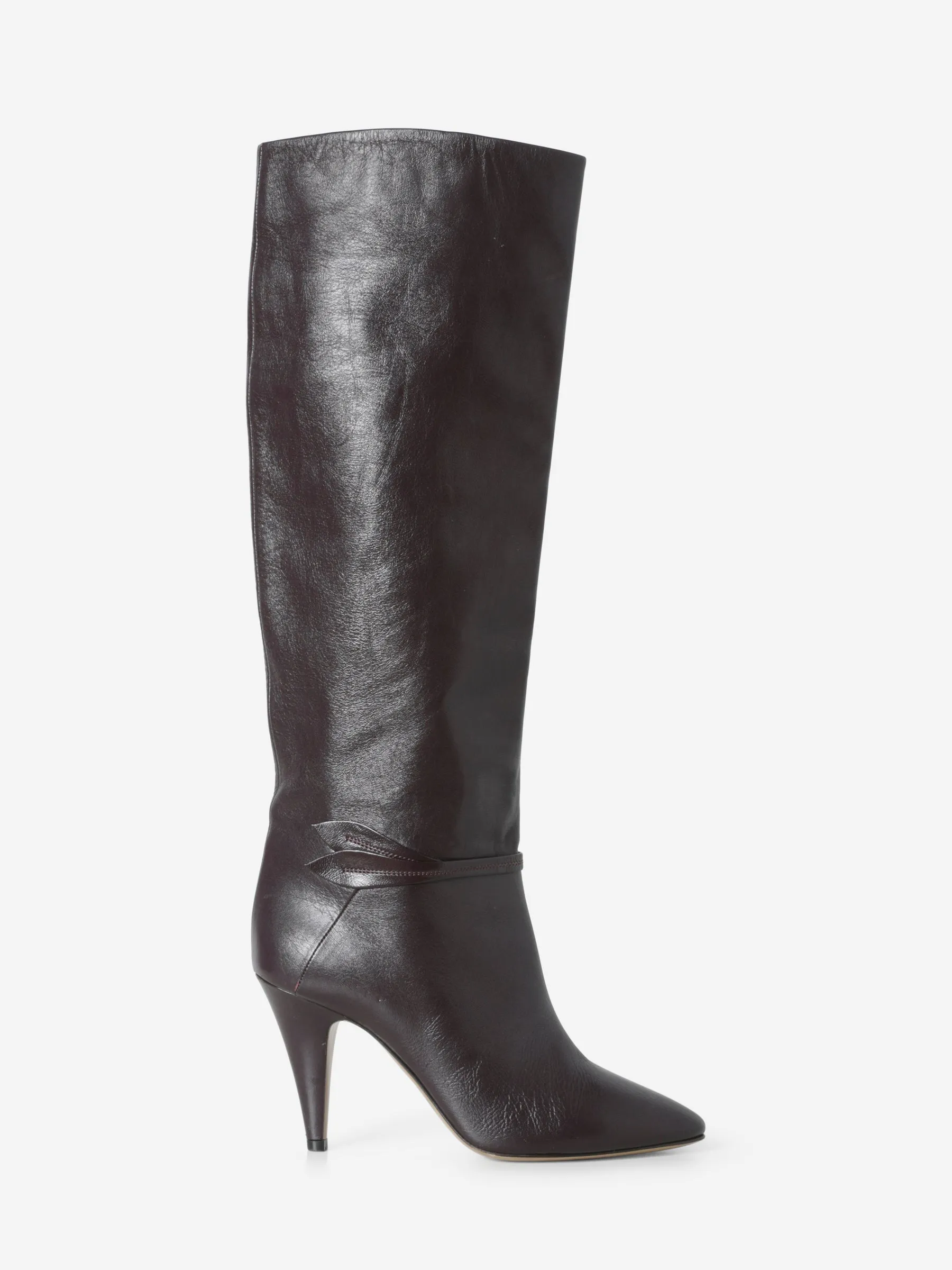 CÉLINE LEATHER KNEE-HIGH BOOTS