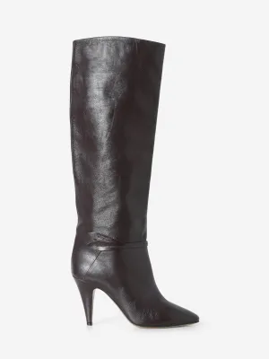 CÉLINE LEATHER KNEE-HIGH BOOTS