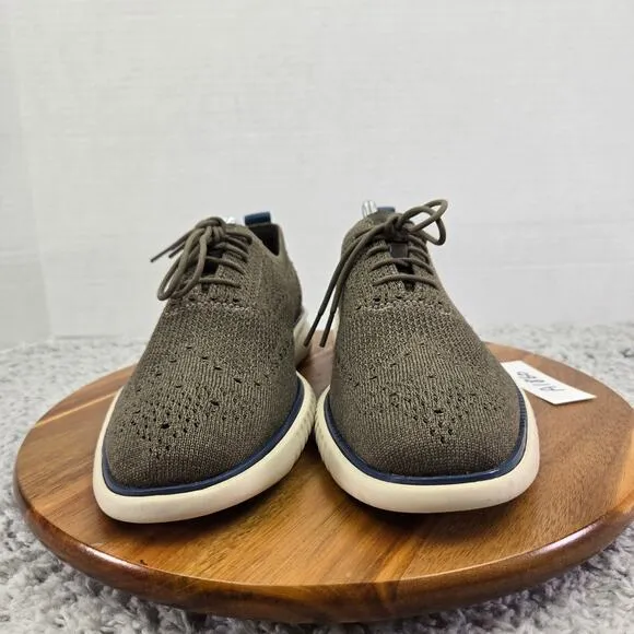 Cole Haan 2.ZeroGrand Gray Stitchlite Wingtip Business Casual Oxford Mens 8 M