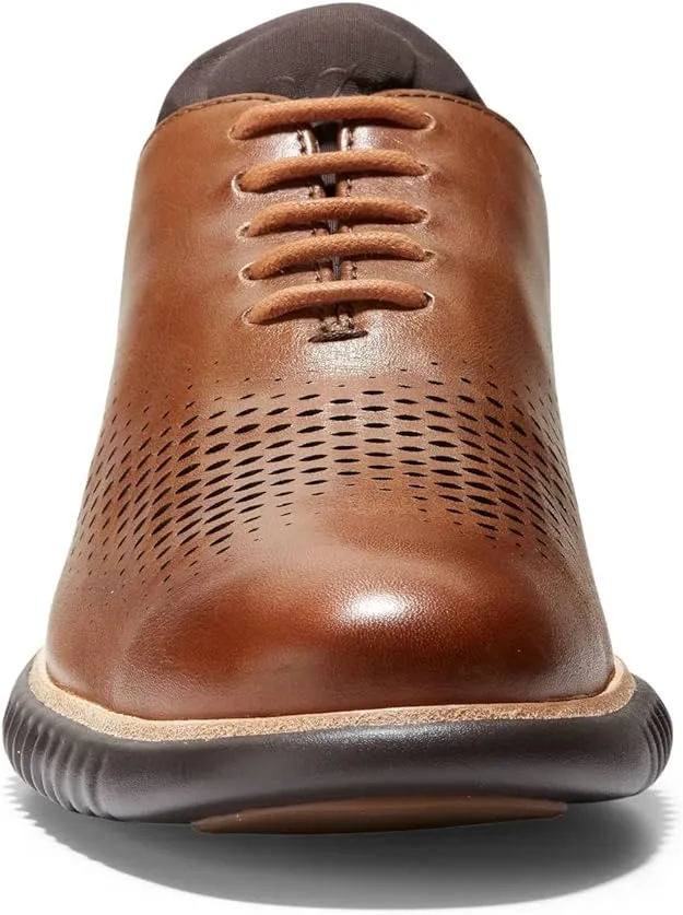 Cole Haan Men's 2.Zerogrand Laser Wingtip Oxford, British tan/Java