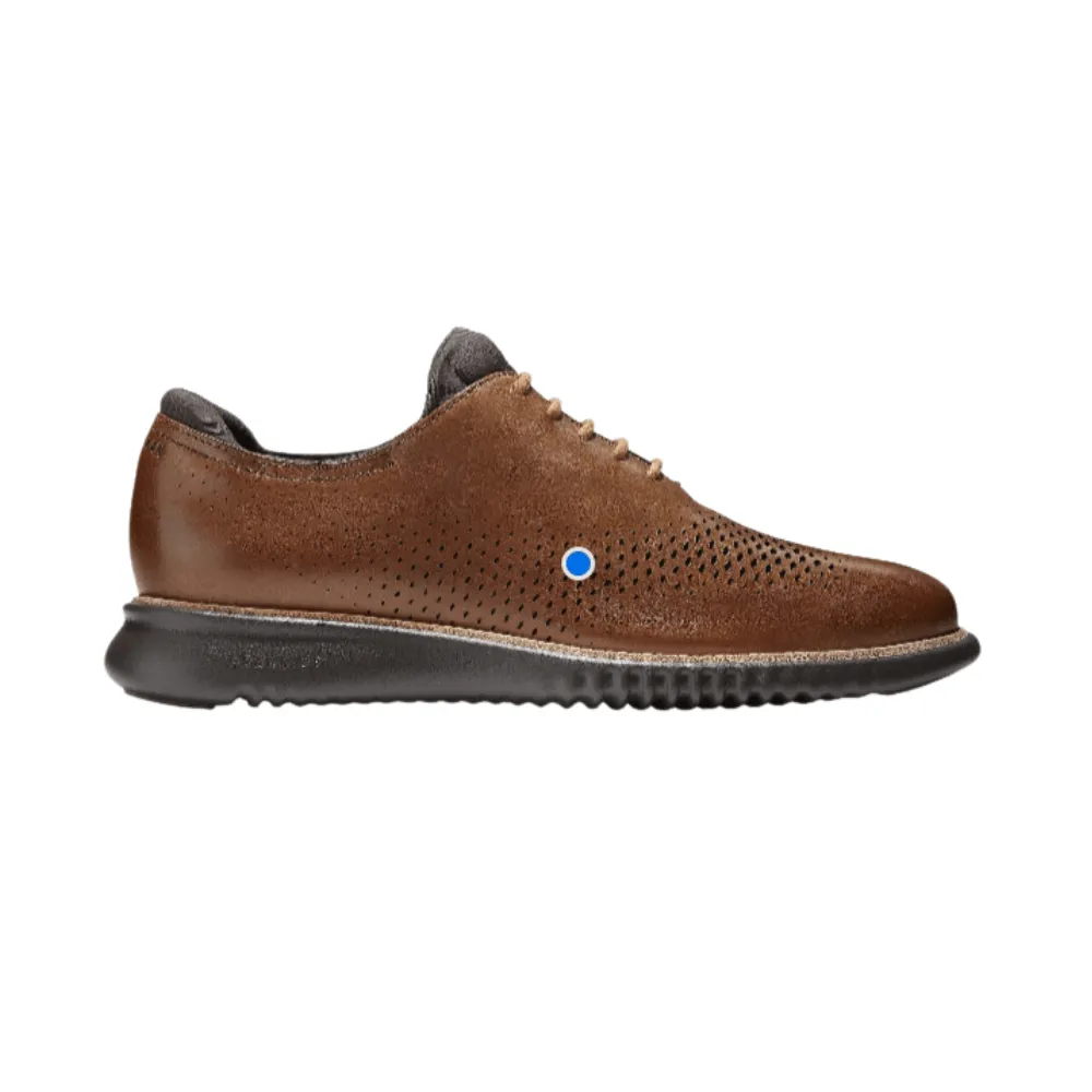 Cole Haan Men's 2.Zerogrand Laser Wingtip Oxford, British tan/Java