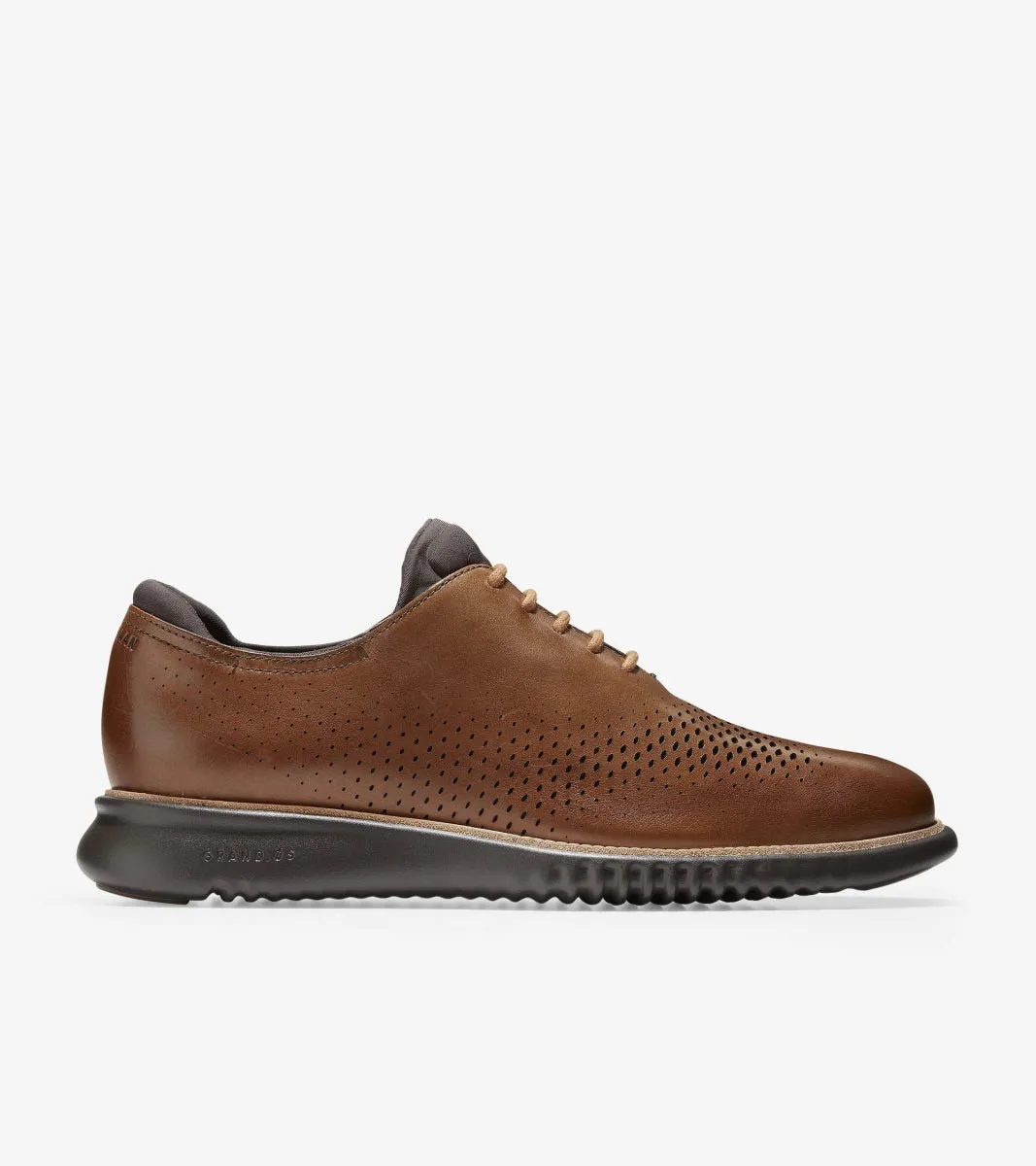 Cole Haan Men's 2.Zerogrand Laser Wingtip Oxford, British tan/Java
