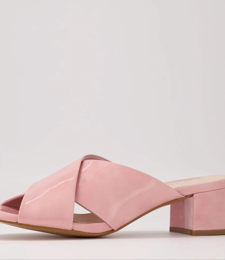 Dagny Pink Patent Leather Mules