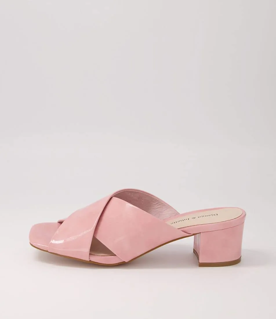 Dagny Pink Patent Leather Mules