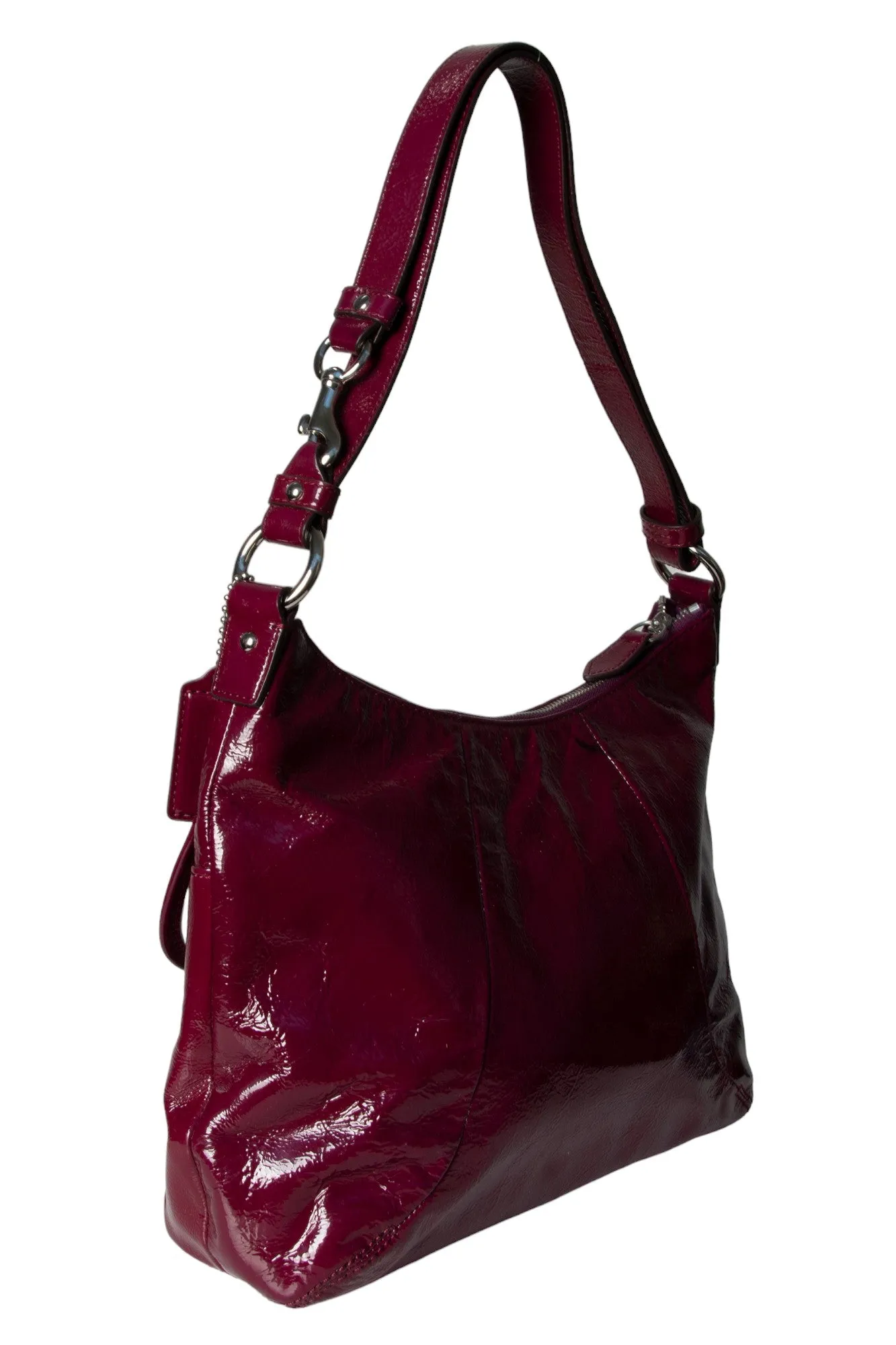Deep Purple Patent Bag