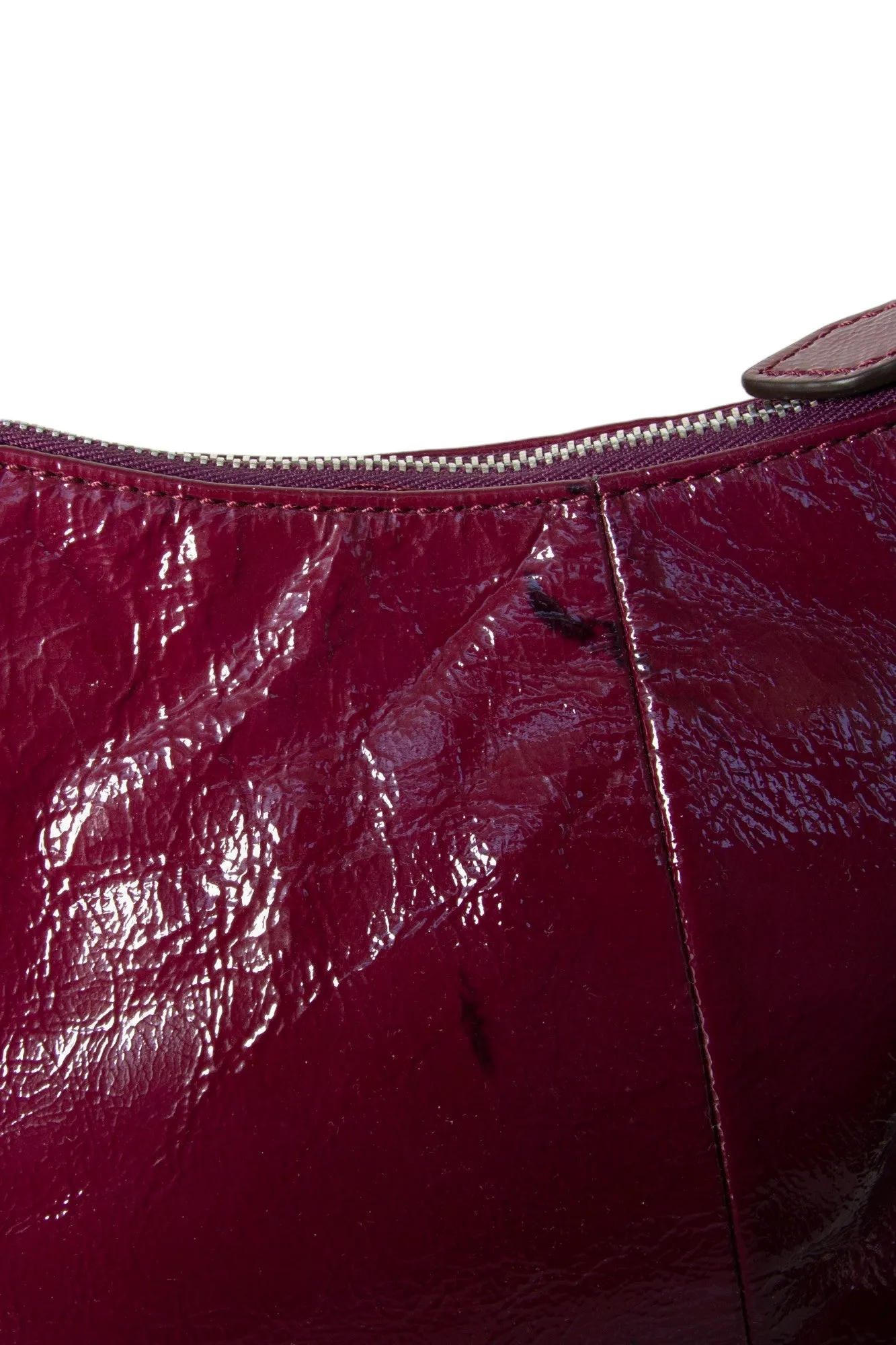 Deep Purple Patent Bag