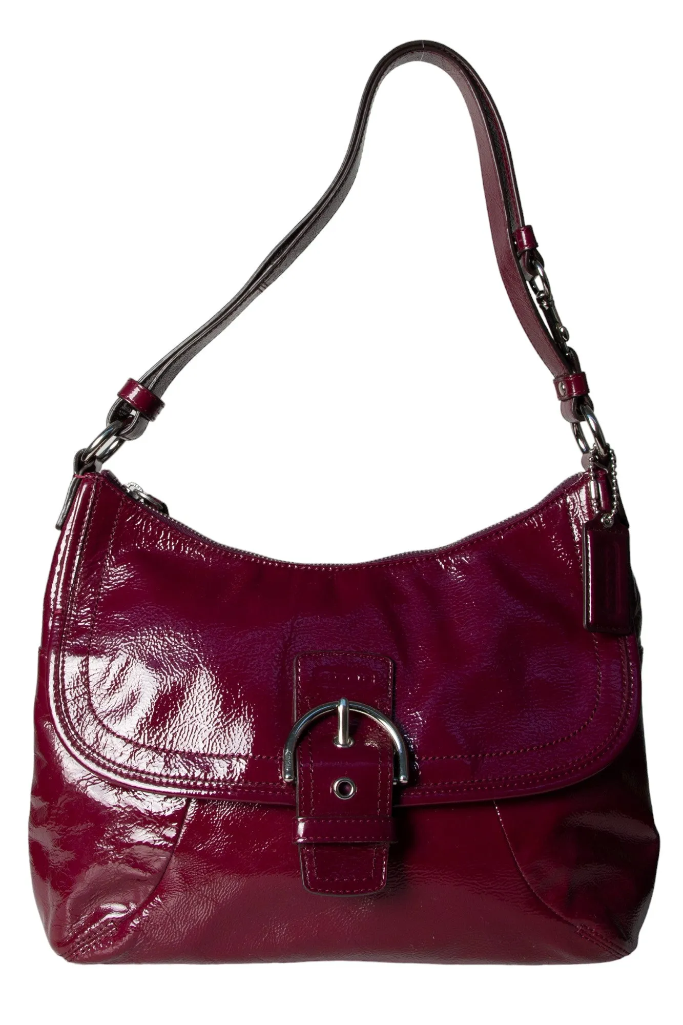Deep Purple Patent Bag